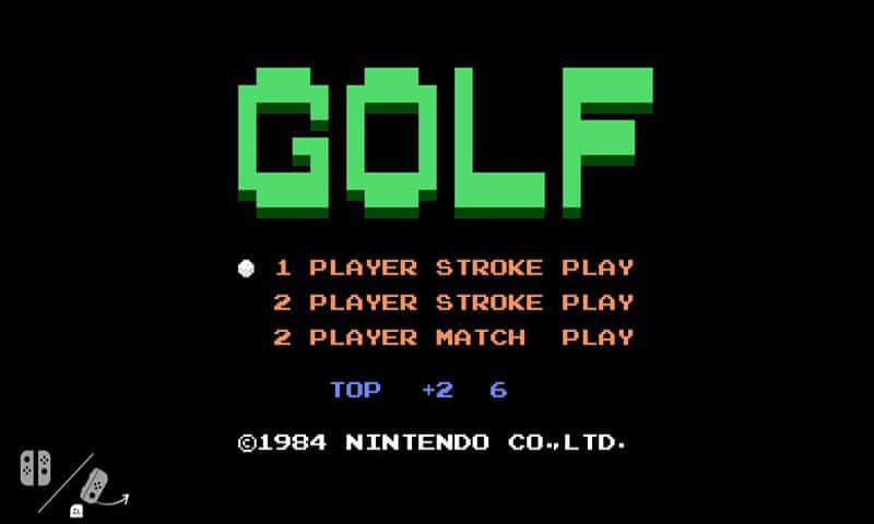NES Golf en la nintendo Switch